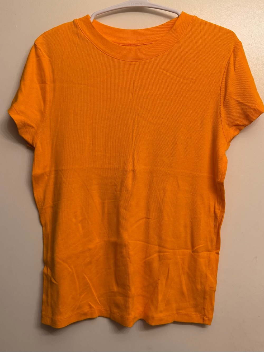 a new day Short Sleeve Crewneck Tee in Bright Orange